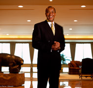 Burlington, ON, Canada.  

Michael Lee-Chin, Chairman and Chief Investment Officer of AIC Group of Funds inthe lobby of his Head Quarters.

- for FORBES