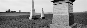 Welcome, Hope Township, Northumberland County, Ontario. Tombstones, Walker Family Cemetery  Approximately 43°58'11.24"N  78°21'39.06"W, facing Northwest, circa November 3, 2005